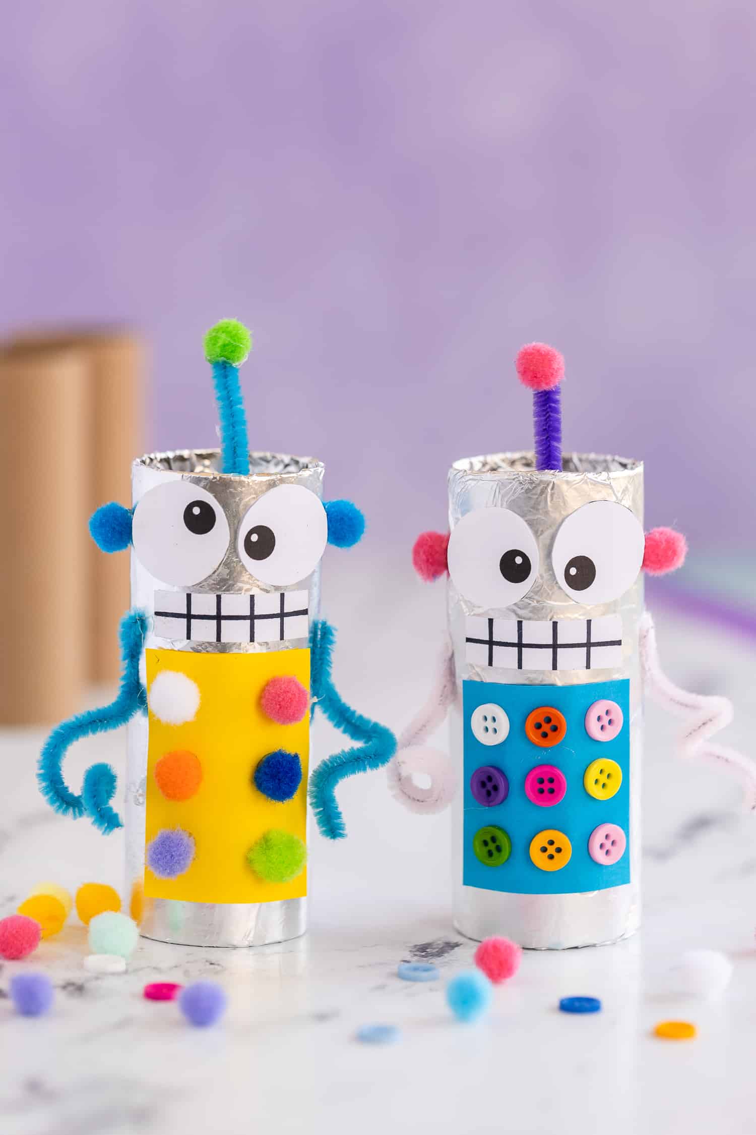 Robot Toilet Paper Roll Craft - Made To Be A Momma
